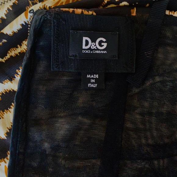 Dolce & Gabbana Tiger Print Fit & Flare Mini-Dress - Picture 6 of 8